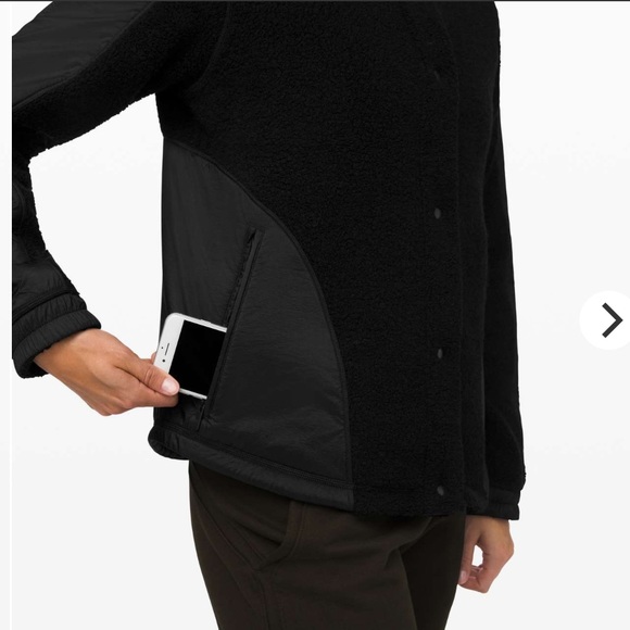 Lululemon Go Cozy Jacket Size 4 Black - Picture 9 of 14